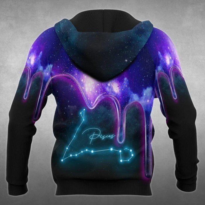 Awesome hoodie 3D ALL Print Pisces Galaxy-Men and Women Hoodies- ND114