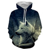 Awesome hoodie 3D ALL Print Wolf Authentic Portrait Impressive -Men and Women Hoodies- ND144