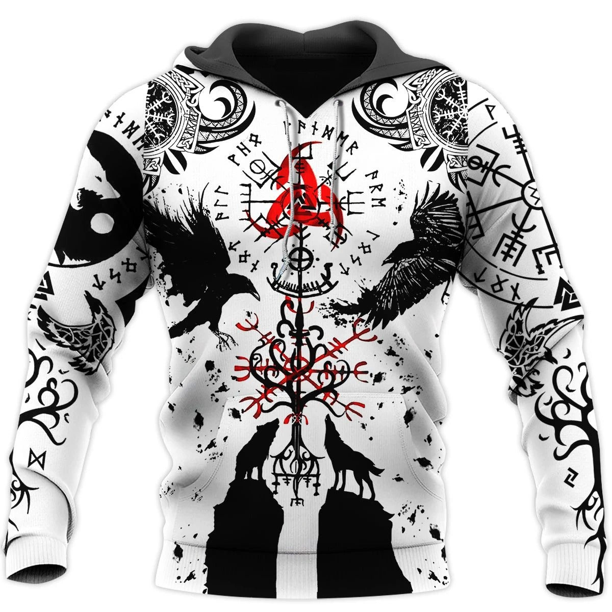 Awesome Hoodie 3D All Over Print Viking Tattoo WV for Men and Women Hoodie, T-Shirt, Zip Hoodies, Sweatshirt ND159