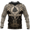 Awesome Hoodie 3D All Over Print Raven Of Odin Flying Tattoo And Valknut - Men and Women Hoodie Zip Hoodies ND162