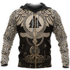 Awesome Hoodie 3D All Over Print Raven Of Odin Flying Tattoo And Valknut - Men and Women Hoodie Zip Hoodies ND162