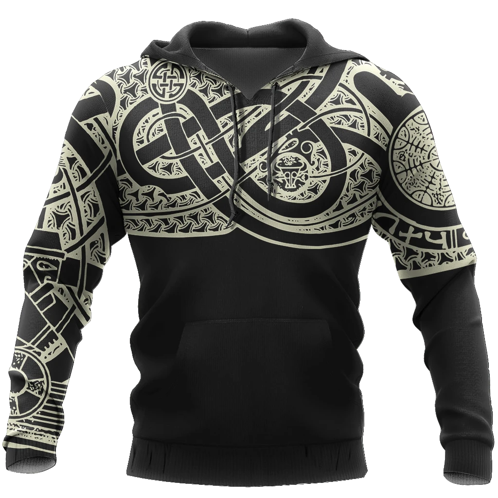 Awesome Hoodie 3D All Over Print Viking New Tattoo -Men and Women Hoodie ND186