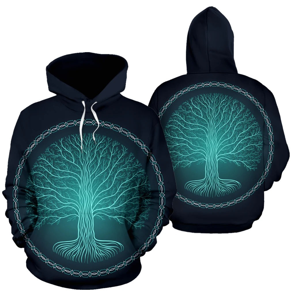 Awesome Hoodie 3D All Over Print Druidic Yggdrasil Tree for Men and Women Hoodie ND197