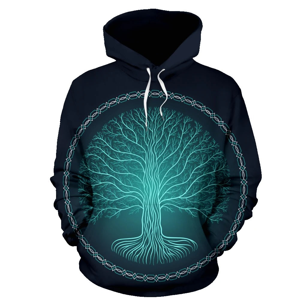 Awesome Hoodie 3D All Over Print Druidic Yggdrasil Tree for Men and Women Hoodie ND197