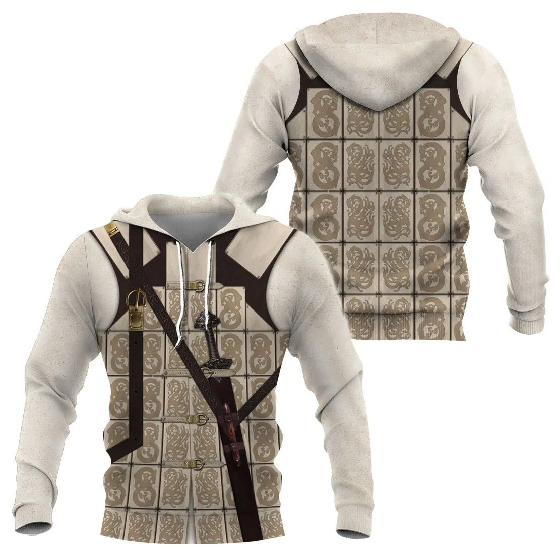 Awesome Hoodie 3D All Over Print Vikings Armor Apparel for Men and Women Hoodie, T-Shirt, Zip Hoodies, Sweatshirt ND198