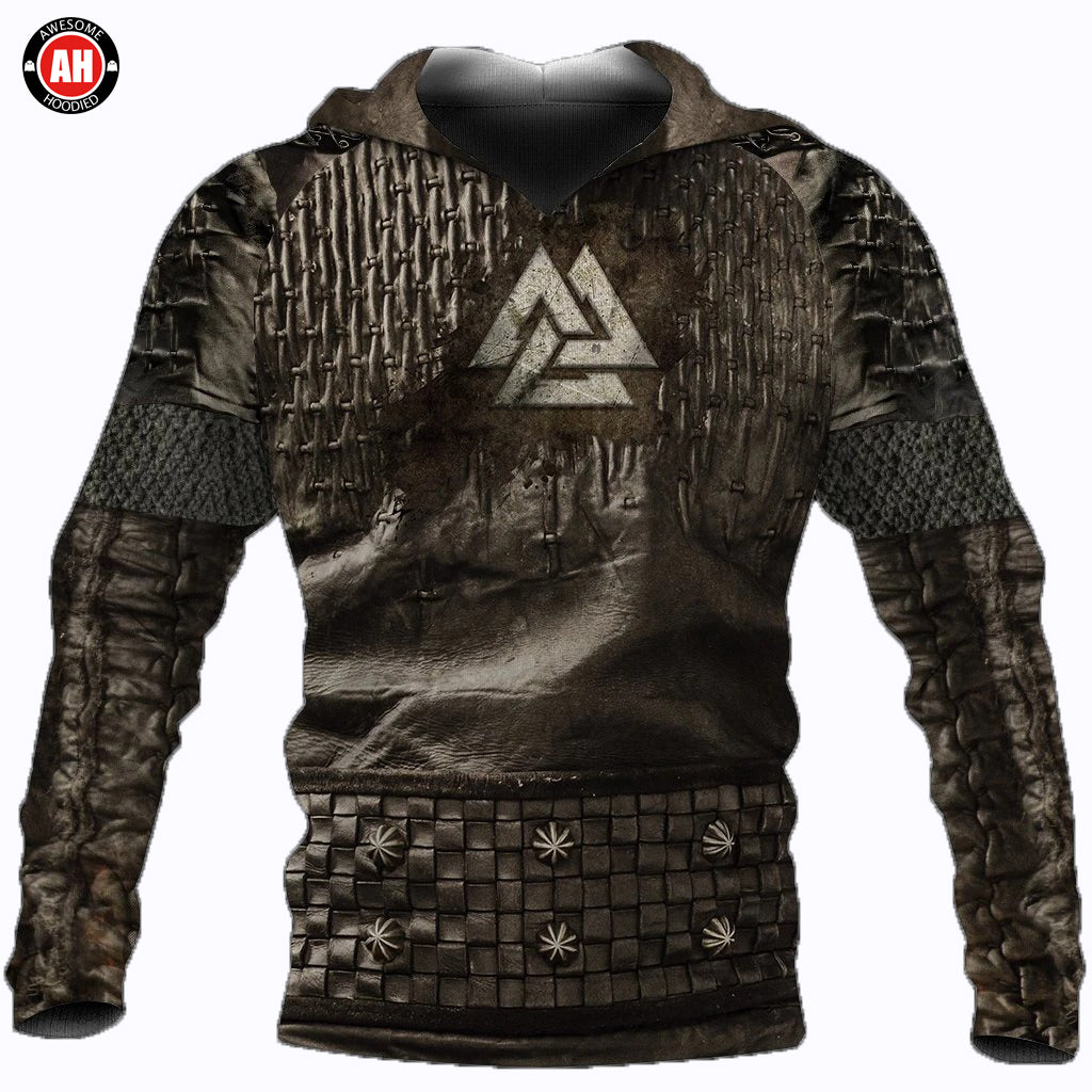 Awesome Hoodie 3D All Over Print Vikings Ragnar Lothbrok Valknut - Hoodie& Zip Hoodies ND265