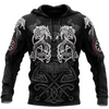 Awesome Hoodie 3D All Over Print White Fenrir Viking Wolf Tattoo - Hoodie, T-Shirt, Zip Hoodies, Sweatshirt ND272