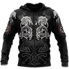 Awesome Hoodie 3D All Over Print White Fenrir Viking Wolf Tattoo - Hoodie, T-Shirt, Zip Hoodies, Sweatshirt ND272