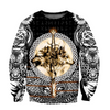 Awesome Hoodie 3D All Over Print  Viking Wolf Tattoo - Hoodie, T-Shirt, Zip Hoodies, Sweatshirt ND276