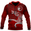 Awesome Hoodie 3D All Over Print Red Viking Wolf Tattoo - Hoodie, T-Shirt, Zip Hoodies, Sweatshirt ND277
