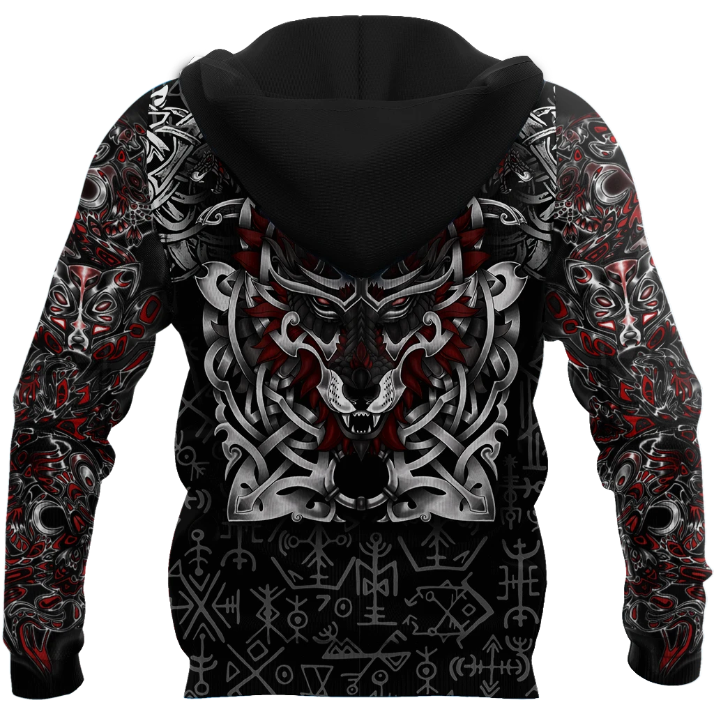 Awesome Hoodie 3D All Over Print Celtic Viking Wolf - Hoodie, T-Shirt, Zip Hoodies, Sweatshirt ND278