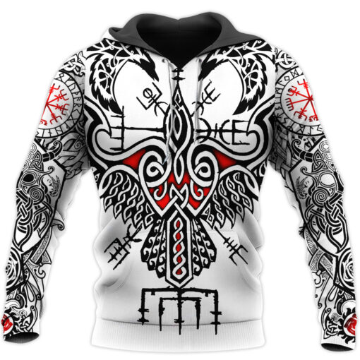 Awesome Hoodie 3D All Over Print Love Viking Tattoos - Hoodie, T-Shirt, Zip Hoodies, Sweatshirt ND385