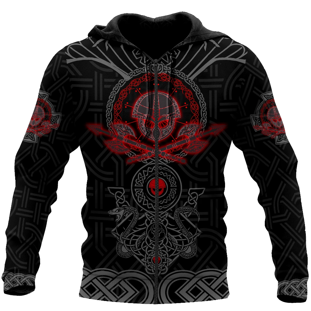 Awesome Hoodie 3D All Over Print Viking Warriors tattoos - Hoodie, T-Shirt, Zip Hoodies, Sweatshirt ND386