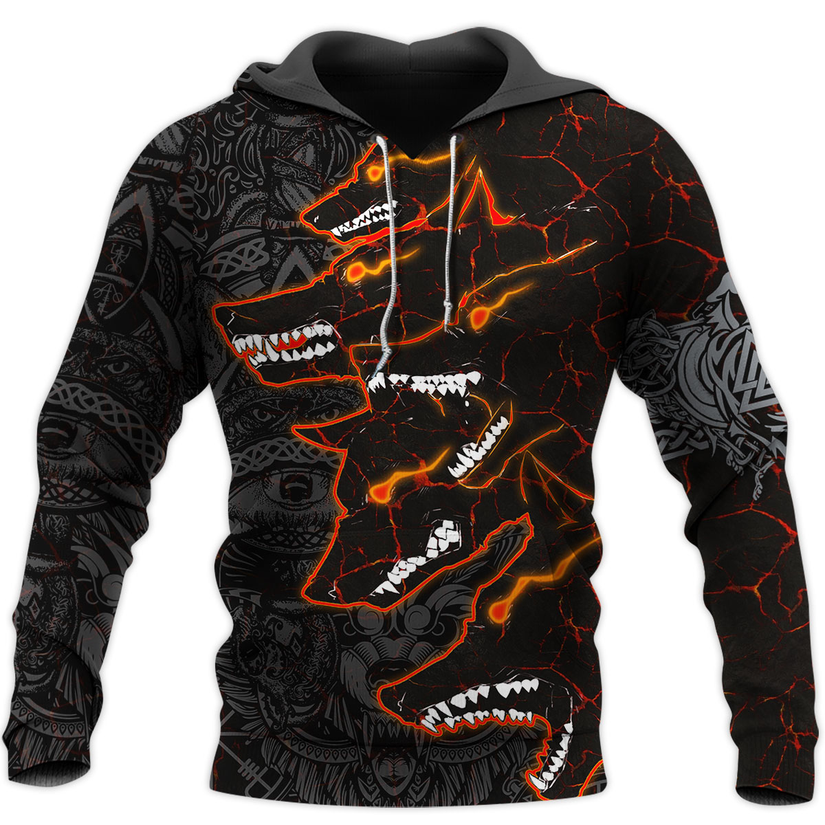 Awesome Hoodie 3D All Over Print Viking Wolf - Hoodie, T-Shirt, Zip Hoodies, Sweatshirt ND393