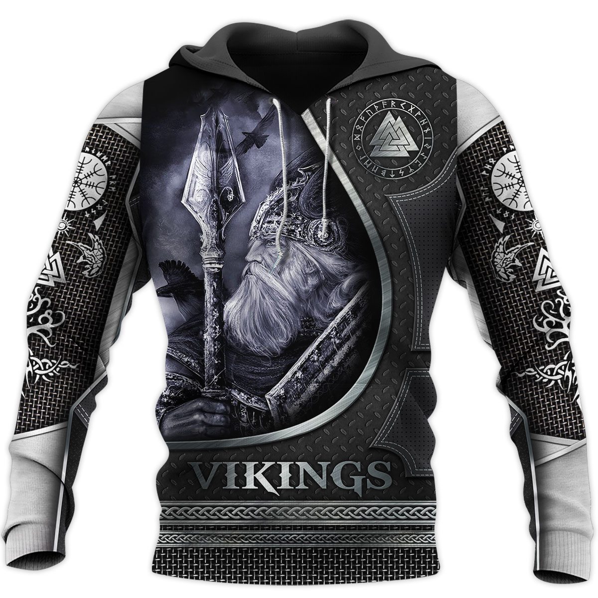 Awesome Hoodie 3D All Over Print Viking God- Hoodie, T-Shirt, Zip Hoodies, Sweatshirt ND394