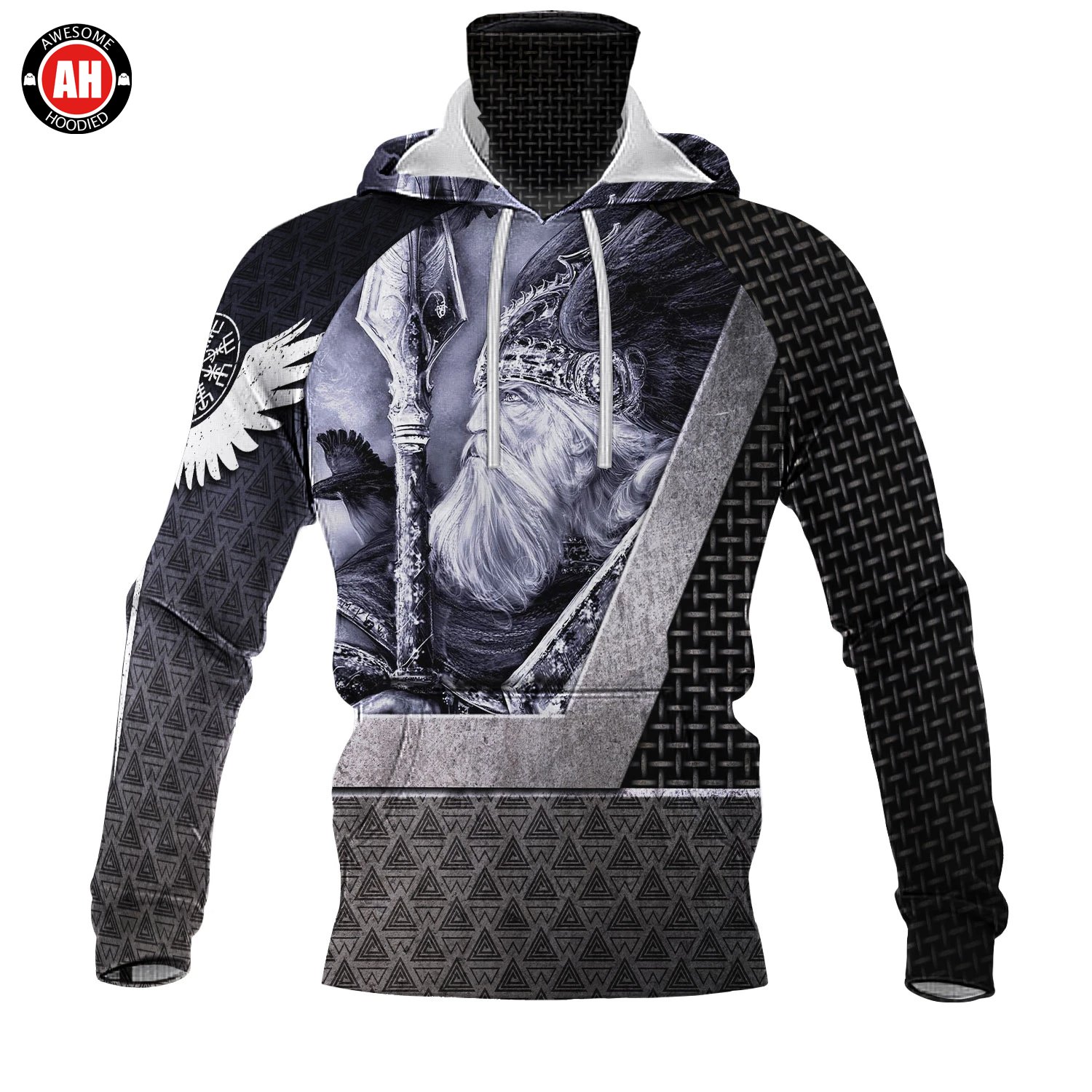 Awesome Hoodie 3D All Over Print Viking God - Hoodie & Zip Hoodies With Gaiter ND407