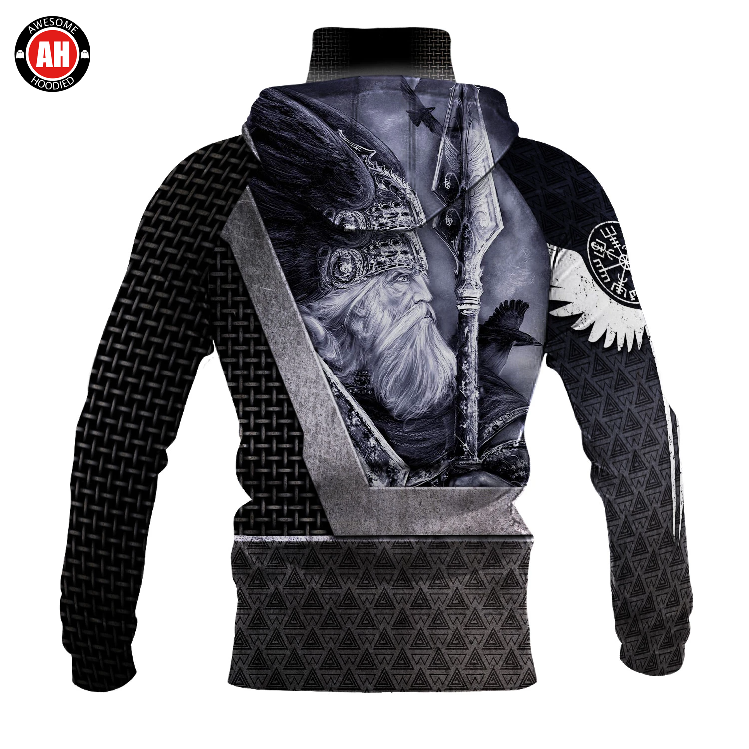 Awesome Hoodie 3D All Over Print Viking God - Hoodie & Zip Hoodies With Gaiter ND407