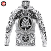 Awesome Hoodie 3D All Over Print Viking Tattoos - Hoodie &amp; Zip Hoodies With Gaiter ND409