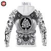 Awesome Hoodie 3D All Over Print Viking Tattoos - Hoodie &amp; Zip Hoodies With Gaiter ND409