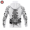 Awesome Hoodie 3D All Over Print Viking Tattoos - Hoodie &amp; Zip Hoodies With Gaiter ND410