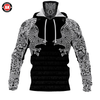 Awesome Hoodie 3D All Over Print Viking Raven - Hoodie &amp; Zip Hoodies With Gaiter ND411