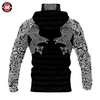 Awesome Hoodie 3D All Over Print Viking Raven - Hoodie &amp; Zip Hoodies With Gaiter ND411