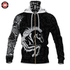 Awesome Hoodie 3D All Over Print Viking Horse - Hoodie &amp; Zip Hoodies With Gaiter ND413