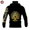 Awesome Hoodie 3D All Over Print Vikings - Hoodie &amp; Zip Hoodies With Gaiter ND416