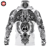 Awesome Hoodie 3D All Over Print Viking Wolf - Hoodie &amp; Zip Hoodies With Gaiter ND421