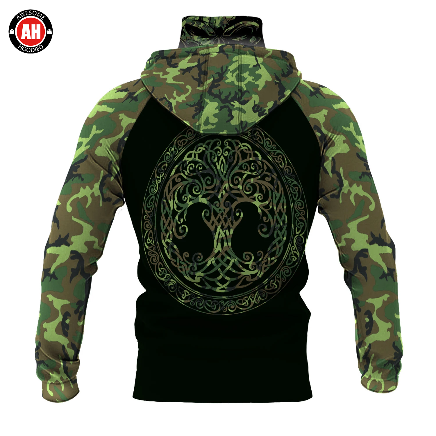 Awesome Hoodie 3D All Over Print Viking Skull - Hoodie & Zip Hoodies With Gaiter ND423