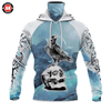 Awesome Hoodie 3D All Over Print Viking Skull Raven - Hoodie &amp; Zip Hoodies With Gaiter ND424