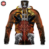 Awesome Hoodie 3D All Over Print Viking Tree Wolf Raven - Hoodie &amp; Zip Hoodies With Gaiter ND425