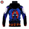 Awesome Hoodie 3D All Over Print Halloween Witch Wolf - Hoodie &amp; Zip Hoodies With Gaiter ND428