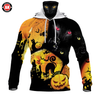 Awesome Hoodie 3D All Over Print Halloween Cat - Hoodie &amp; Zip Hoodies With Gaiter ND431