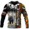 Awesome Hoodie 3D All Over Print Moose Hunter - Hoodie, T-Shirt, Zip Hoodies, Sweatshirt ND482