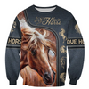 Awesome Hoodie 3D All Over Print Love Horse - Hoodie, T-Shirt, Zip Hoodies, Sweatshirt ND492