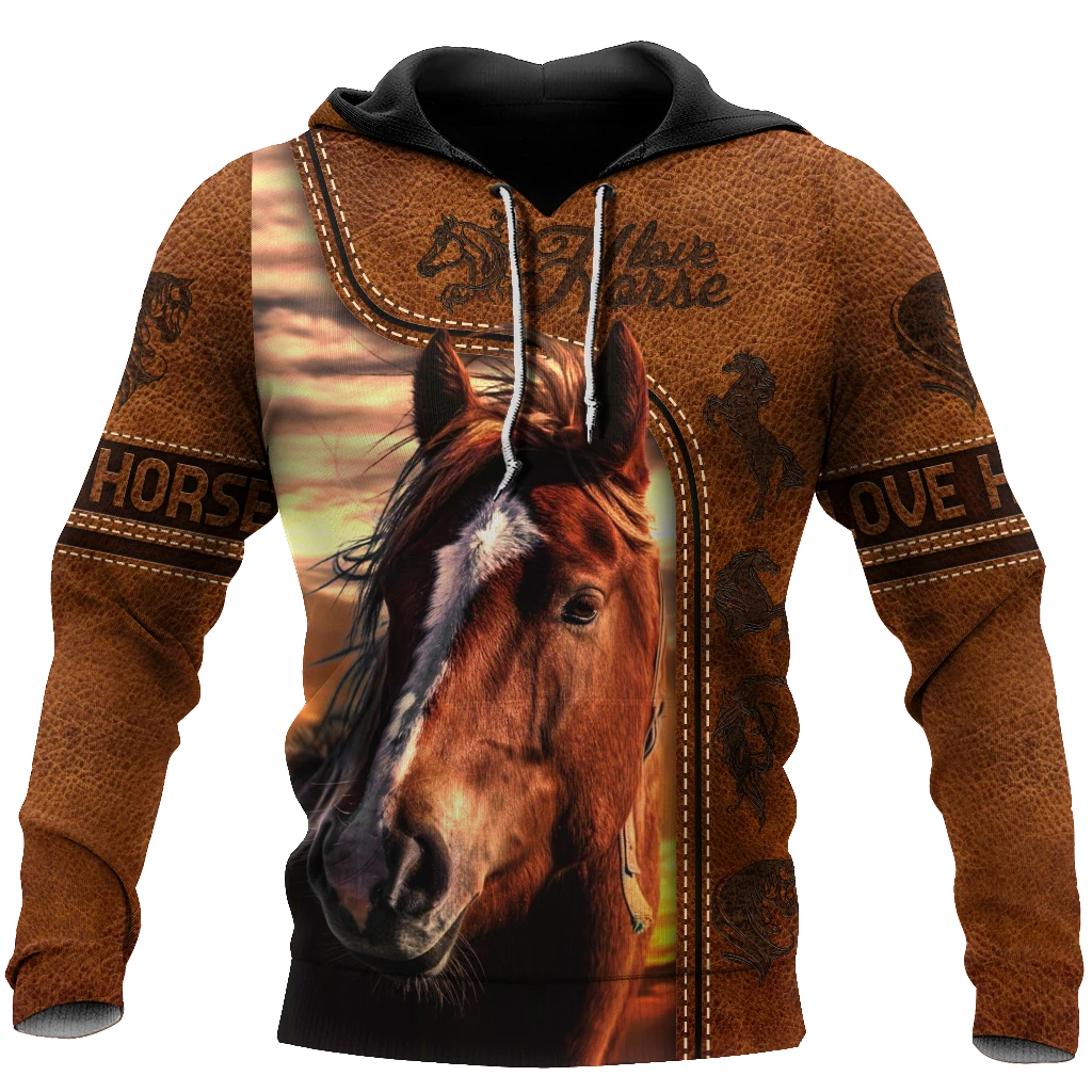 Awesome Hoodie 3D All Over Print Love Horse - Hoodie, T-Shirt, Zip Hoodies, Sweatshirt ND493