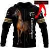 Awesome Hoodie 3D All Over Print Love Horse Custom Name - Hoodie, T-Shirt, Zip Hoodies, Sweatshirt ND498