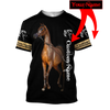 Awesome Hoodie 3D All Over Print Love Horse Custom Name - Hoodie, T-Shirt, Zip Hoodies, Sweatshirt ND498