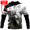 Awesome Hoodie 3D All Over Print Love Horse Custom Name - Hoodie, T-Shirt, Zip Hoodies, Sweatshirt ND499