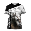 Awesome Hoodie 3D All Over Print Love Horse Custom Name - Hoodie, T-Shirt, Zip Hoodies, Sweatshirt ND499