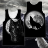 Awesome Hoodie 3D All Over Print Wolf in Moon - Hoodie, T-Shirt, Zip Hoodies, Sweatshirt ND501