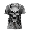 Awesome Hoodie 3D All Over Print Crazy Skull With Angel Wings - Hoodie, T-Shirt, Zip Hoodies, Sweatshirt ND505