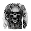 Awesome Hoodie 3D All Over Print Crazy Skull With Angel Wings - Hoodie, T-Shirt, Zip Hoodies, Sweatshirt ND505
