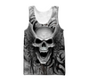 Awesome Hoodie 3D All Over Print Crazy Skull With Angel Wings - Hoodie, T-Shirt, Zip Hoodies, Sweatshirt ND505
