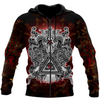 Awesome Hoodie 3D All Over Print Gothic Coat of Arms With Skull And Angels - Hoodie, T-Shirt, Zip Hoodies, Sweatshirt ND509