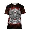 Awesome Hoodie 3D All Over Print Gothic Coat of Arms With Skull And Angels - Hoodie, T-Shirt, Zip Hoodies, Sweatshirt ND509
