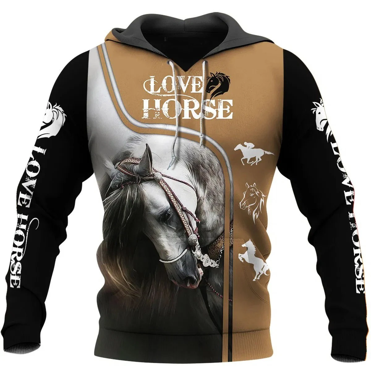 Awesome Hoodie 3D All Over Print Beautiful Horse - Hoodie, T-Shirt, Zip Hoodies, Sweatshirt ND515