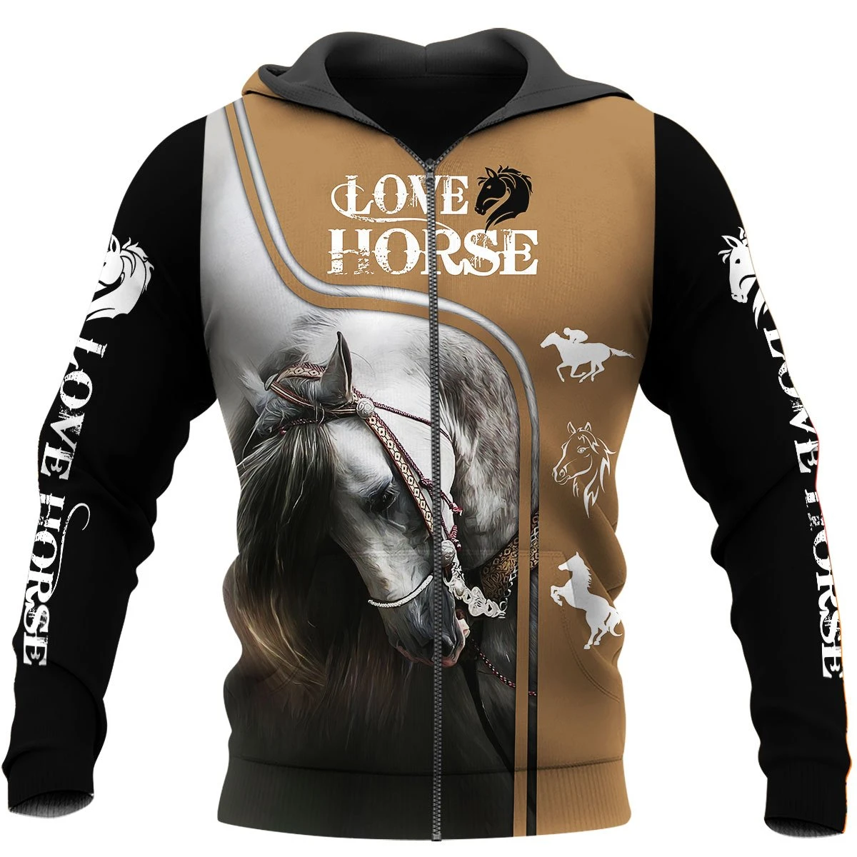 Awesome Hoodie 3D All Over Print Beautiful Horse - Hoodie, T-Shirt, Zip Hoodies, Sweatshirt ND515