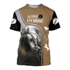 Awesome Hoodie 3D All Over Print Beautiful Horse - Hoodie, T-Shirt, Zip Hoodies, Sweatshirt ND515